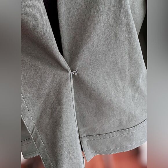 Derek Lam 10 Crosby Ruffle Twill Jacket Coat Blazer size 4 - Picture 12 of 16